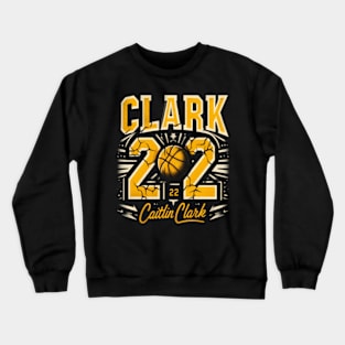 Distressed Clark 22 Signature Caitlin Clark Crewneck Sweatshirt